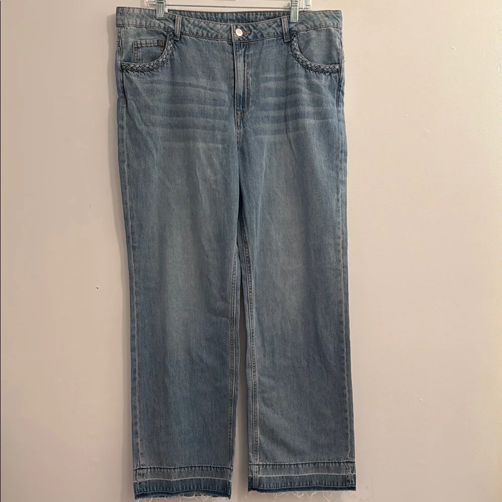 H&M JEANS (DIVIDE), WIDE HIGH, SIZE 16 - Picture 1 of 12